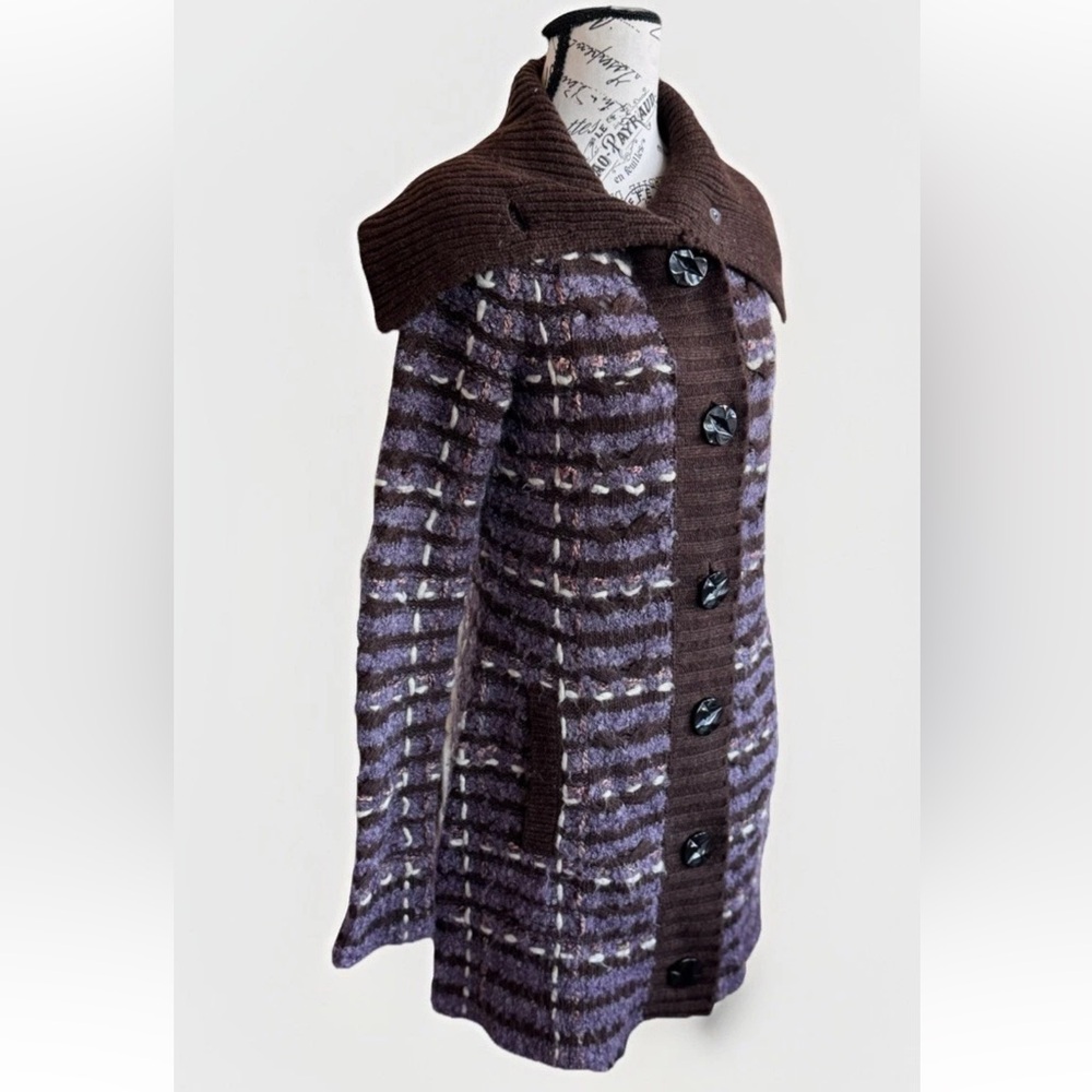 Anthropologie Sleeping On Snow Chunky Knit Cardigan Wool Alpaca Mohair Granny